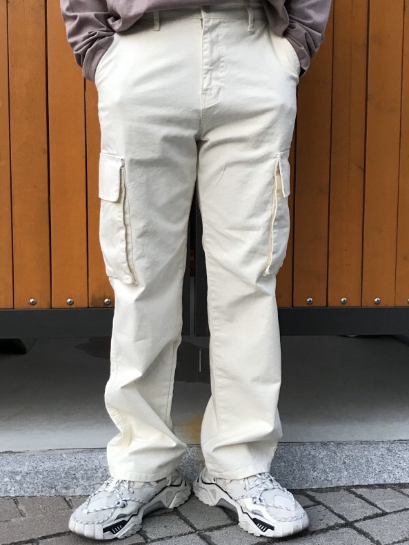 남자 카고 와이드 바지 기본 팬츠(2color) (SML)